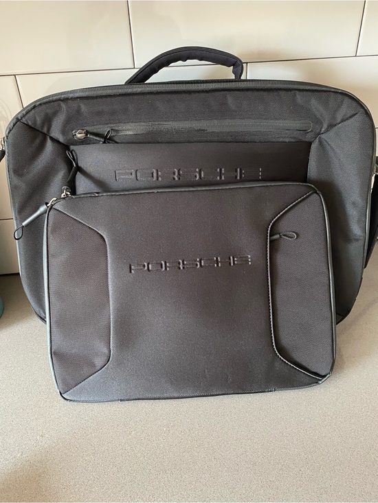 Porsche Other - Porsche Design Black Briefcase with Detachable Front Pouch